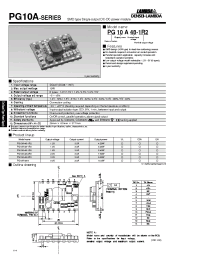 Datasheet PG10A-48-1R5 manufacturer Densei-Lambda