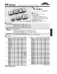 Datasheet PP10-24-15 manufacturer Densei-Lambda
