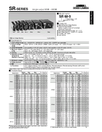 Datasheet SR110-5 manufacturer Densei-Lambda