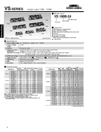 Datasheet VS100B-48 manufacturer Densei-Lambda