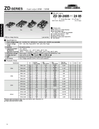 Datasheet ZD120-2408 производства Densei-Lambda