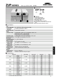 Datasheet ZUP20-40 производства Densei-Lambda