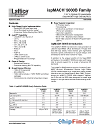 Datasheet LC5256B-5F256C производства Lattice