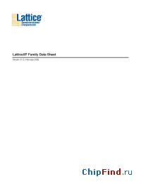 Datasheet LFXP15C-3F256C производства Lattice