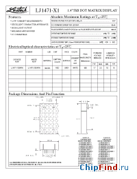 Datasheet LJ1471-11EWRN manufacturer Ledtech