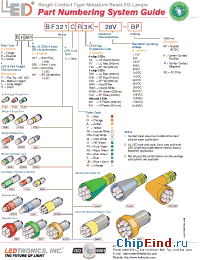 Datasheet BF321CR7-36V-P manufacturer LEDtronics