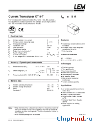 Datasheet CT5-T manufacturer LEM