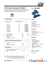 Datasheet DK200-B10 manufacturer LEM