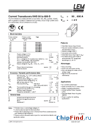 Datasheet HAS400-S manufacturer LEM