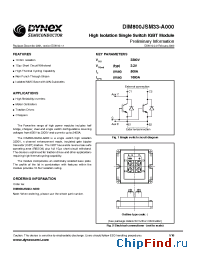 Datasheet DIM800JSM33-A manufacturer Linear IS