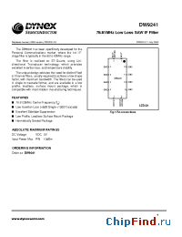 Datasheet DW9241 manufacturer Linear IS