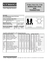 Datasheet IT120 manufacturer Linear IS