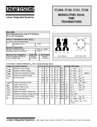 Datasheet IT130 manufacturer Linear IS