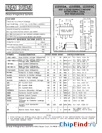 Datasheet LS3550B manufacturer Linear IS