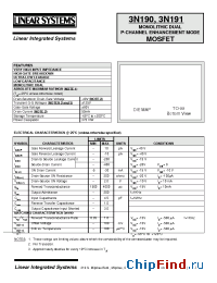 Datasheet LS3N191 manufacturer Linear IS