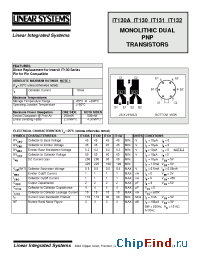 Datasheet LSIT130A manufacturer Linear IS