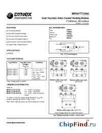 Datasheet MP04TT1550-18 производства Linear IS
