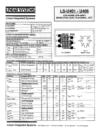 Datasheet U402 manufacturer Linear IS