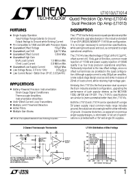 Datasheet LT1013ACN8 manufacturer Linear
