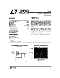 Datasheet LT1193 производства Linear