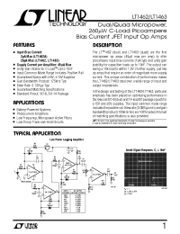 Datasheet LT1463CN manufacturer Linear