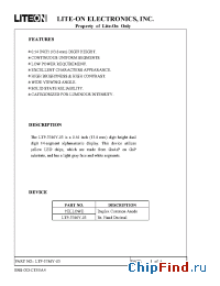 Datasheet LTP-3786Y-03 manufacturer Lite-On