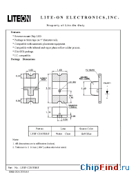 Datasheet LTST-C230TBKT manufacturer Lite-On