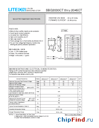 Datasheet SBG2035CT manufacturer Lite-On