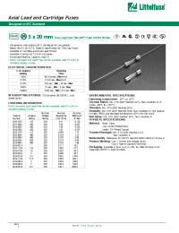 Datasheet 0219005.A manufacturer Littelfuse