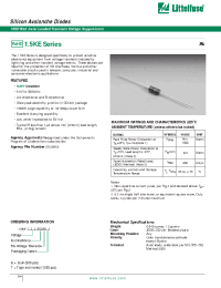 Datasheet 1.5KE11CA manufacturer Littelfuse