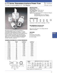 Datasheet L17T900 manufacturer Littelfuse