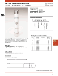 Datasheet LA120X20-1 производства Littelfuse