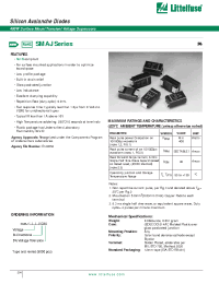 Datasheet SMAJ110CA manufacturer Littelfuse