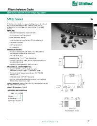 Datasheet SMBJ160CA manufacturer Littelfuse