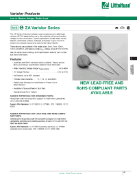 Datasheet V120ZA4P manufacturer Littelfuse