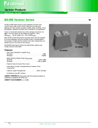 Datasheet V481BA60 manufacturer Littelfuse