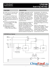 Datasheet LF43168 manufacturer Logic Devices