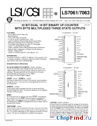 Datasheet LS7061-S manufacturer LSI