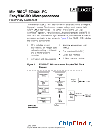 Datasheet EZ4021-FC manufacturer LSI Logic