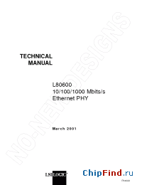 Datasheet L80600 manufacturer LSI Logic