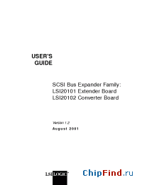 Datasheet LSI20101 manufacturer LSI Logic