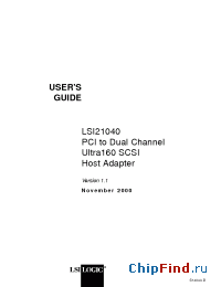 Datasheet LSI21040 manufacturer LSI Logic