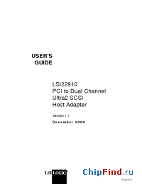 Datasheet LSI22910 manufacturer LSI Logic