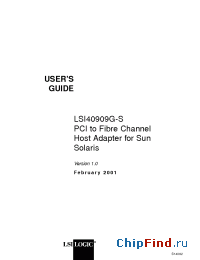 Datasheet LSI40909G-S manufacturer LSI Logic