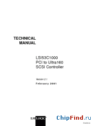 Datasheet LSI53C1000 manufacturer LSI Logic