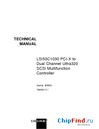 Datasheet LSI53C1030 manufacturer LSI Logic