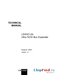 Datasheet LSI53C120 manufacturer LSI Logic