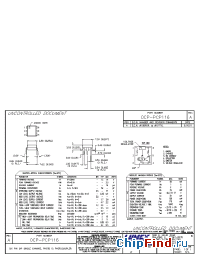 Datasheet OCP-PCP116 manufacturer Lumex
