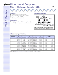 Datasheet 2020-4018-30 manufacturer M/A-COM