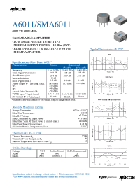 Datasheet A6011 производства M/A-COM